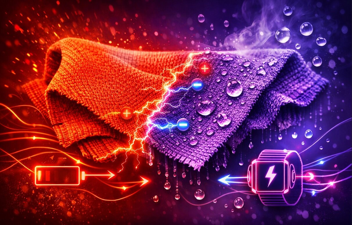 لباسی که از عرق بدن انرژی تولید می‌کند