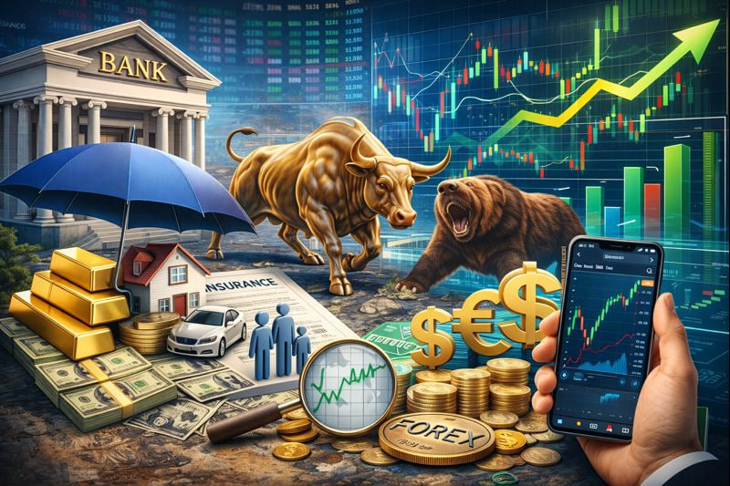 بانک و بیمه، بورس و فارکس