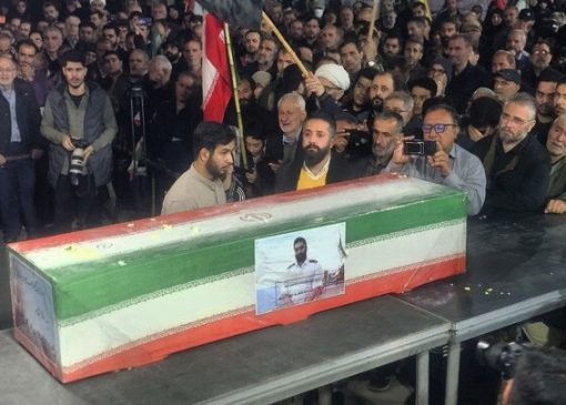 آیین وداع با پیکر شهید «محمد پورکریم» در رشت