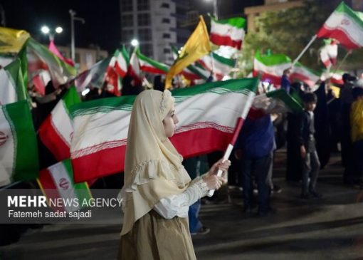 تجمع مردم قزوین در پنجاه و پنجمین شب ایستادگی