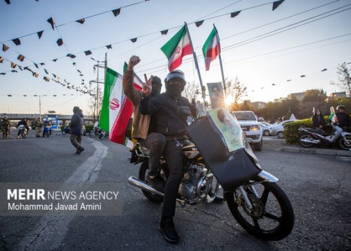 رژه موتورسواران حسین آباد کویر آران و بیدگل