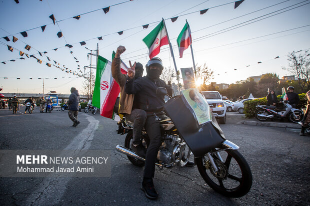 رژه موتورسواران حسین آباد کویر آران و بیدگل