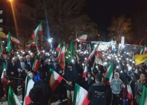 شکوه حماسه بیجاری‌ها در تجمع شبانه