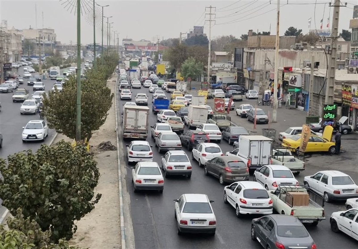 وضعیت ترافیک تهران امروز دوشنبه ۱۷ فروردین ۱۴۰۵ / ترافیک در این معابر سنگین است