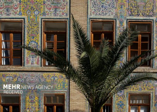 پایان عملیات حفاظت اضطراری تزئینات ایوان تخت مرمر کاخ گلستان