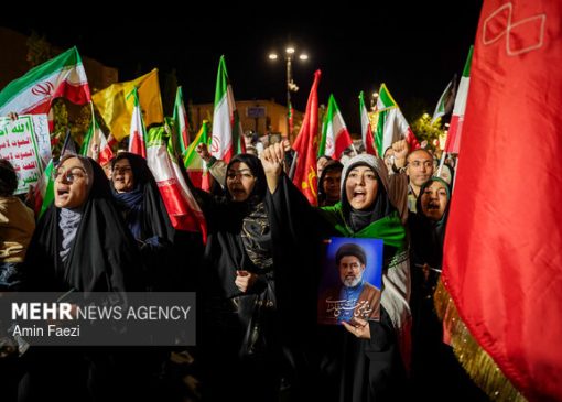 پنجاه و هشتمین شب تجمع مردم دیار شهید همت در نهضت خیابان