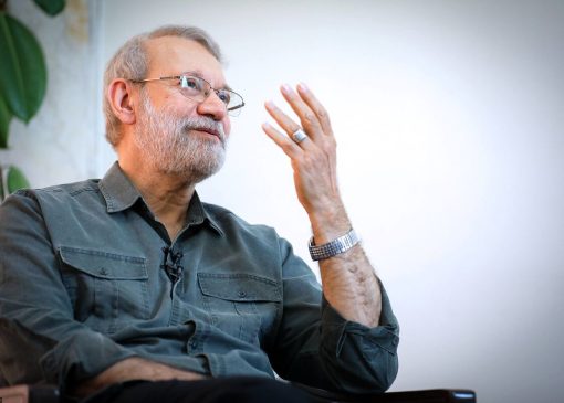 پوستر تبلیغاتی علی لاریجانی در انتخابات ۱۳۸۴ + عکس