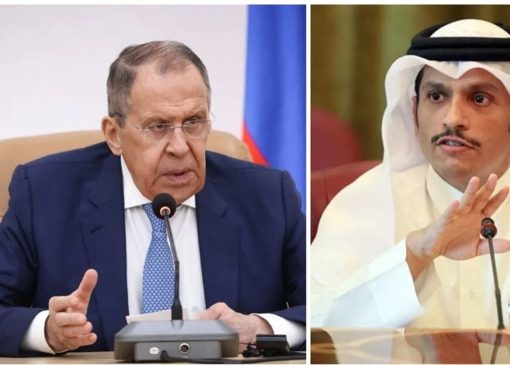 تماس تلفنی وزیر خارجه قطر با لاوروف درمورد وضعیت تنگه هرمز